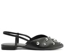 Sapatilha Slingback Maxi Tachas Preta