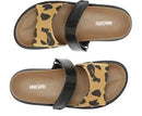 Papete Velcro Preta E Onça Animal Print
