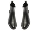 Bota Chelsea Cano Curto Tachas Preta