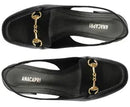 Sapatilha Slingback Salto Bloco Bridão Office Preta